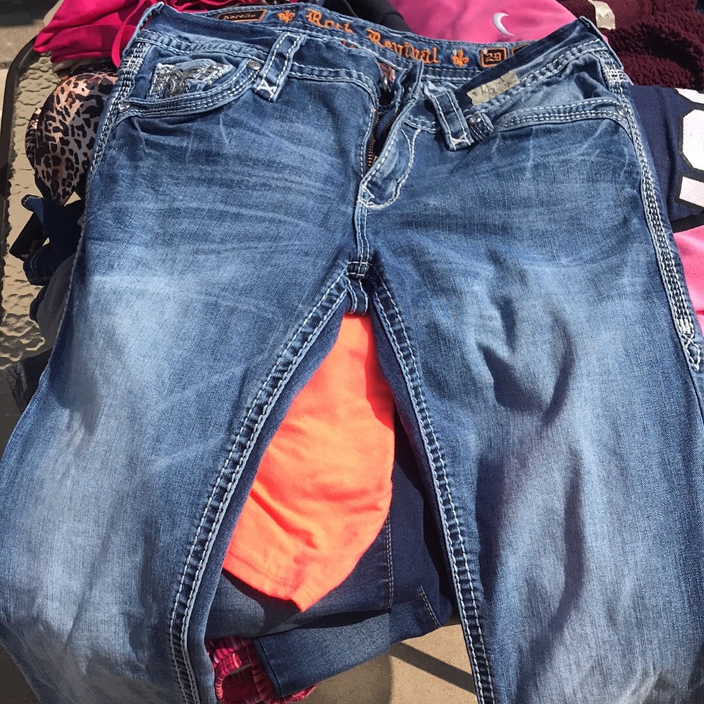 Rock revival and miss me jeans